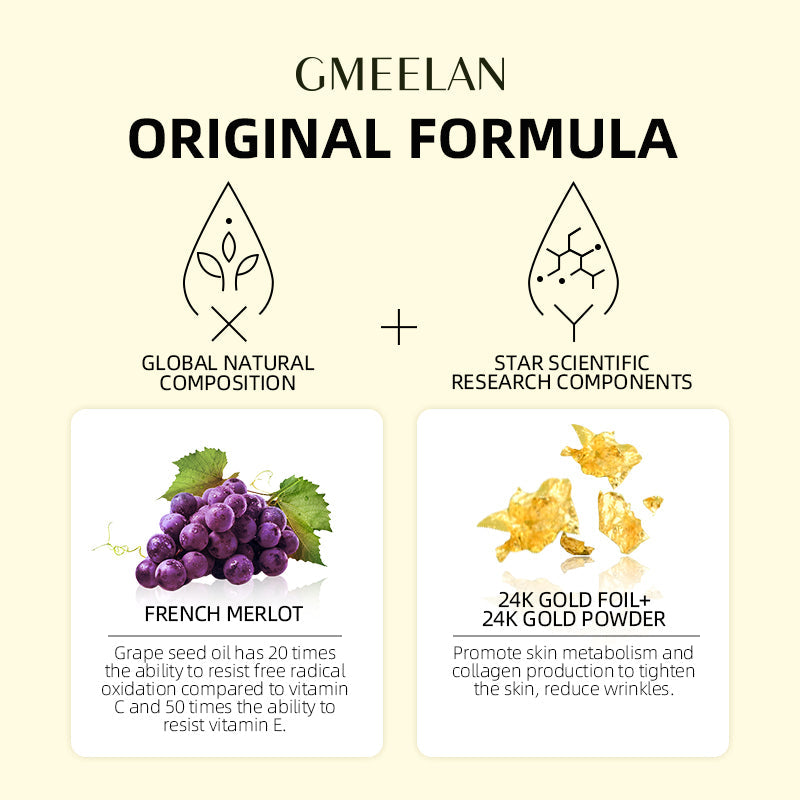 GMEELAN NATURAL ESSENTIAL OILS SKINCARE 24K GOLD FOIL SOAP 100g